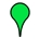 Grüne Markierung in Karte für Grabungsareal, Mikwe und Porticus