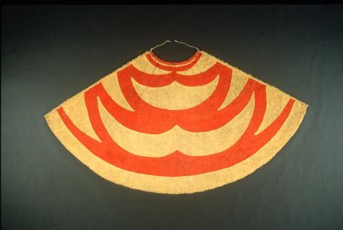 Federmantel ahu 'ula v. Hawaii, vor 1823, olona-Fasern u. Federn von Honigsaugern, 266 cm